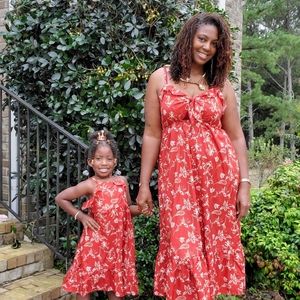 NWT Crimson Floral Print Cami Dress - Girls